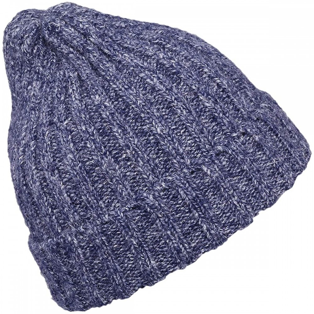 Skullies & Beanies Beanie Hats for Men Women-Baggy Knit Ski Warm Slouchy Cap - Style 3 Blue & White - C418ID8HHI3 $14.07