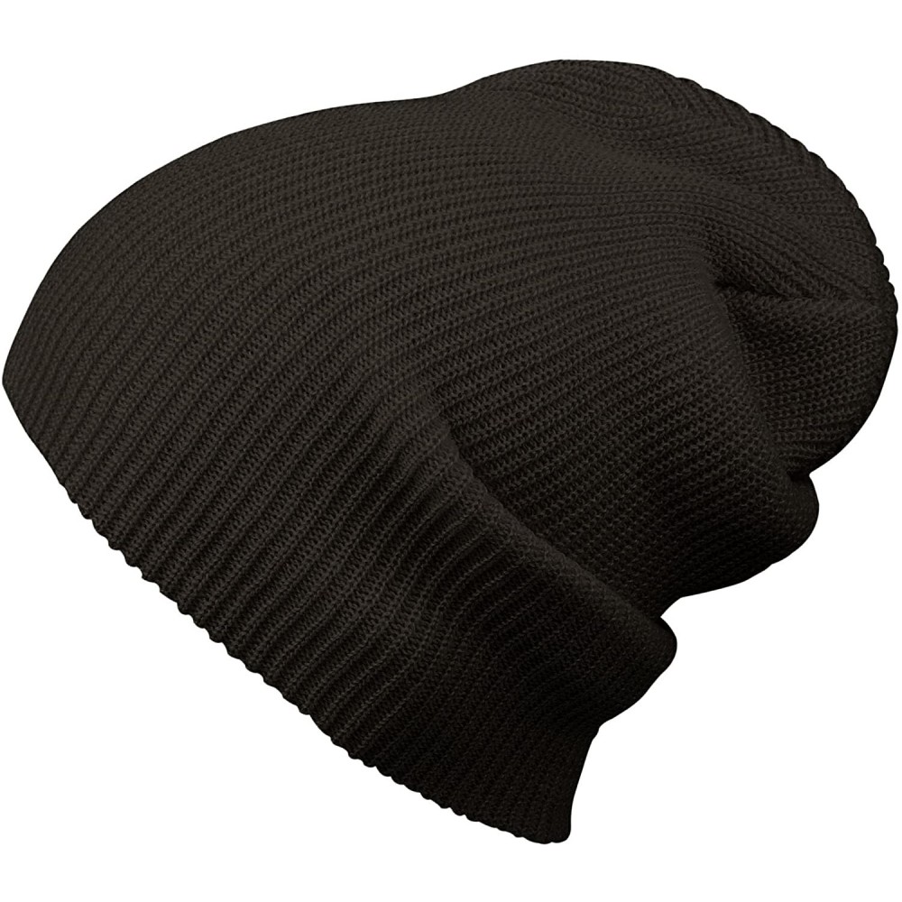 Skullies & Beanies Corduroy Slouchy Beanie Warm Winter Ski Skater Hip-hop Hat - Dark Grey - CN11OCK9LBF $10.84