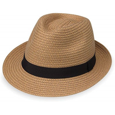 Sun Hats Men's Justin Hat - Sophisticated Classy Trilby - CU189A3XH27 $74.79