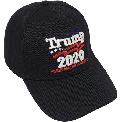 Baseball Caps Donald Trump 2020 Keep America Great Baseball Hat 3D Signature Cap - Black 801b - CY18ZO3WNSY $8.94