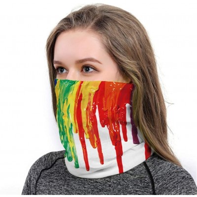 Balaclavas Balaclava Bandana Face Mask for Women Men Neck Gaiter Head Wrap Scarf Sun Dust Wind Headwear - Paint - C6197XDAI03...