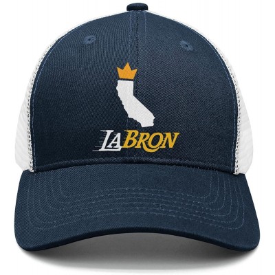 Skullies & Beanies Orange-LABRON-Creative-Basketball-Crown Mens Adjustable Funny Saying mesh Fitted Hats - CE18GL2ZYRK $16.13