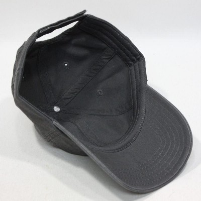 Baseball Caps Vintage Washed Cotton Adjustable Dad Hat Baseball Cap - Charcoal Gray Solid - CH192W34SDX $10.28
