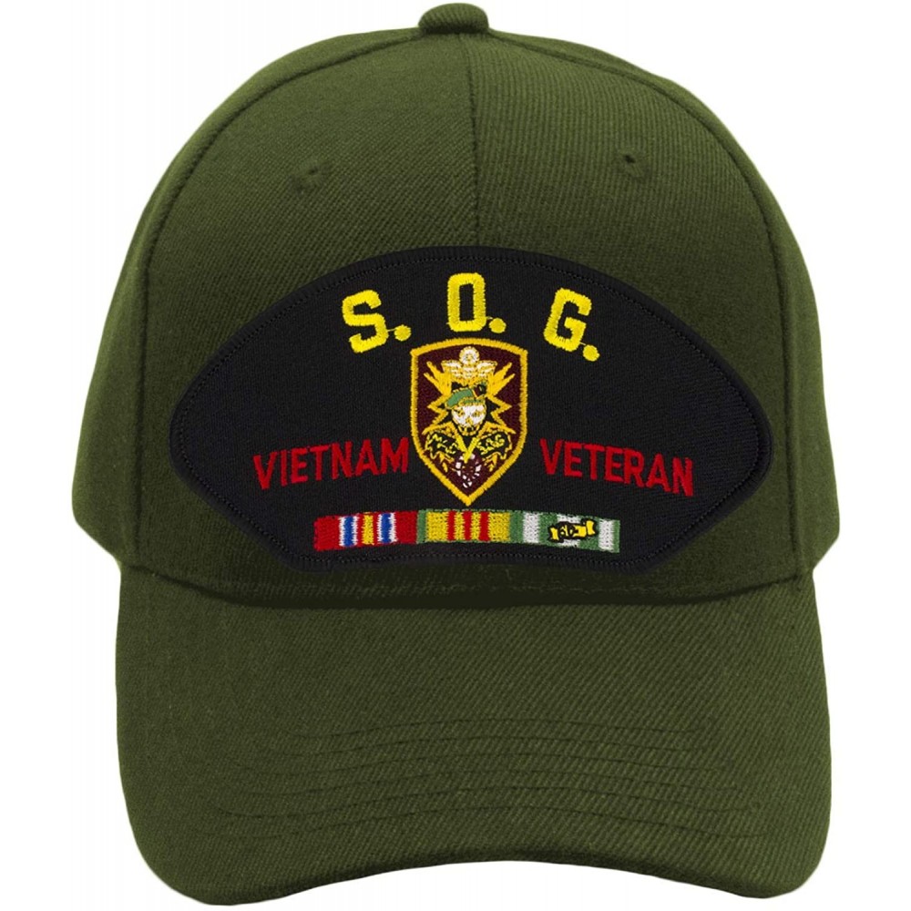 Baseball Caps SOG Studies and Observations Group - Vietnam War Veteran Hat/Ballcap Adjustable One Size Fits Most - Olive Gree...