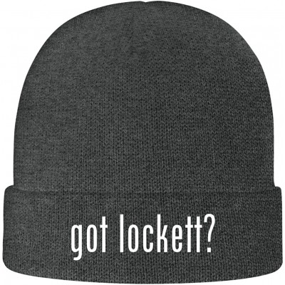 Skullies & Beanies got Lockett? - Soft Adult Beanie Cap - Grey - C718AXGTIHT $19.71