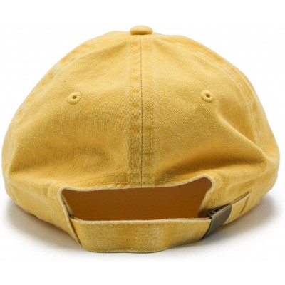 Baseball Caps Mens Embroidered Adjustable Dad Hat - Avocado Embroidered (Yellow) - C718HM6OHWU $25.12