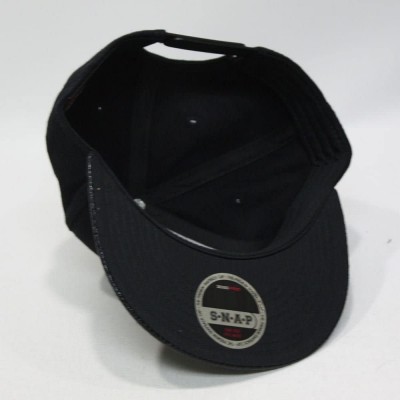 Baseball Caps Premium Plain Wool Blend Adjustable Square Flat Bill Snapback Hats Baseball Caps - Snake Black - CO1258ZB6E7 $1...