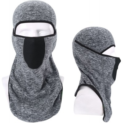 Balaclavas Balaclava-Ski Mask Winter Thicken Outdoor Face Mask Windproof Warmer Hood - 1-pack Gray(thicken) - CX18602X8HK $8.99