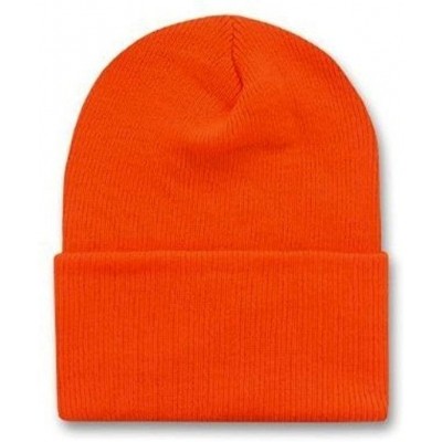 Skullies & Beanies Cuff Beanie - Orange - CX11GCP0I51 $11.78