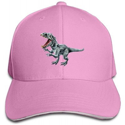 Baseball Caps Unisex Jurassic World Dinosaur Fashion Peaked Cap Baseball Cap for Travel/Sports - Pink - CY18E3HOEI8 $14.50