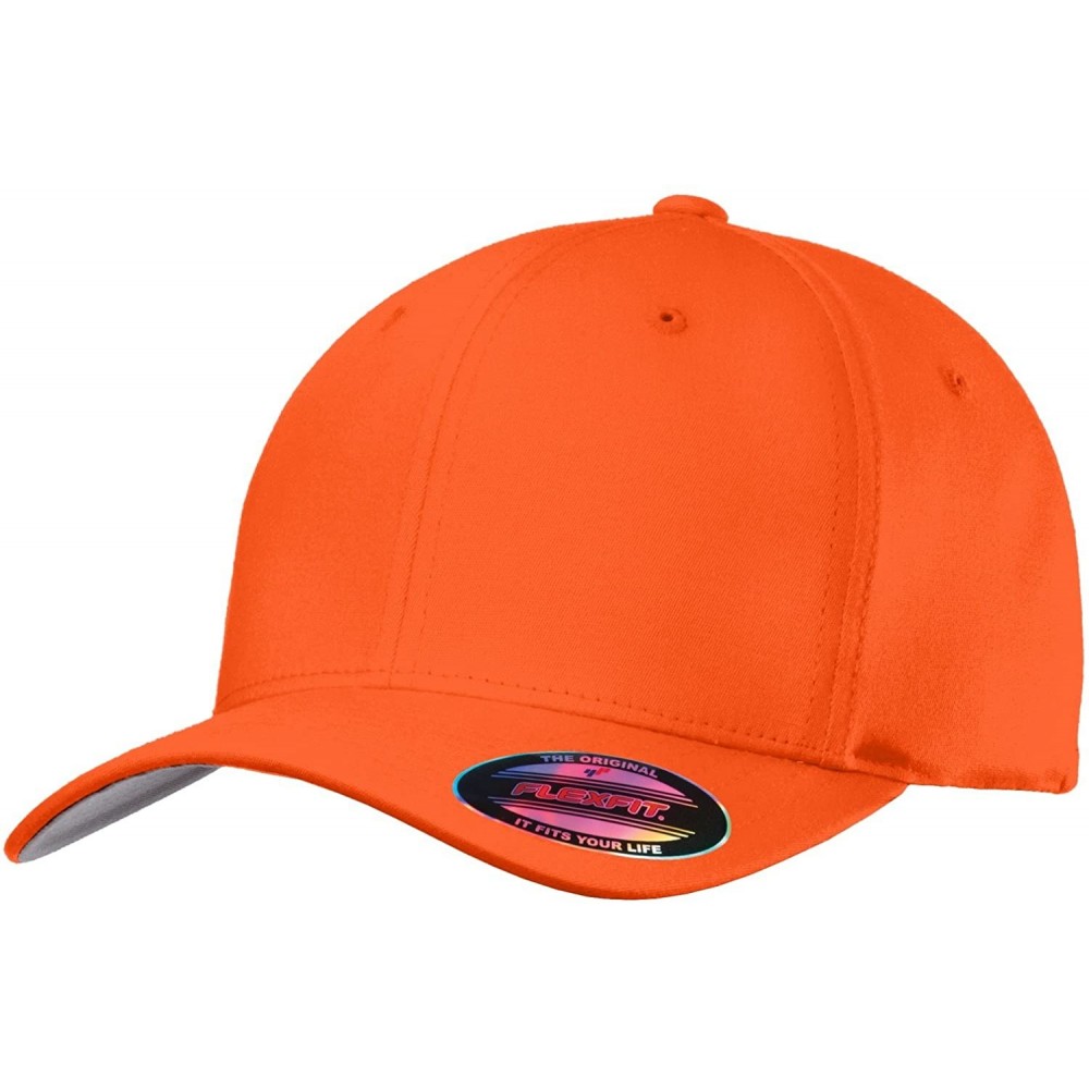 Baseball Caps Flexfit Cotton Twill Cap. C813 - Orange - C518365USYI $12.40