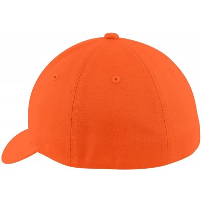 Baseball Caps Flexfit Cotton Twill Cap. C813 - Orange - C518365USYI $12.40