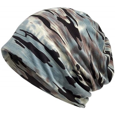 Skullies & Beanies Women's Baggy Slouchy Beanie Chemo Cap for Cancer Patients - 3 Pack Khaki & Brown & Gray - CE195T9YCW6 $16.70