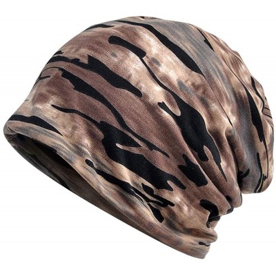 Skullies & Beanies Women's Baggy Slouchy Beanie Chemo Cap for Cancer Patients - 3 Pack Khaki & Brown & Gray - CE195T9YCW6 $16.70