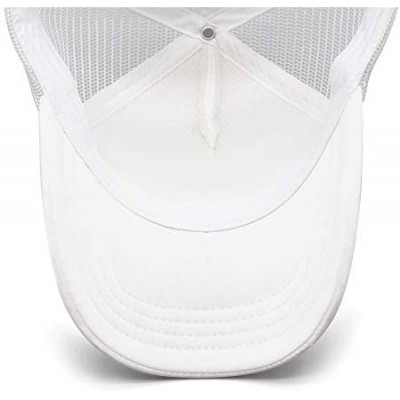 Baseball Caps W900-Trucks Baseball Cap for Men Novel Adjustable Mesh Hat Dad Strapback Hats - White - C318AH0UYYR $20.09