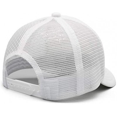 Baseball Caps W900-Trucks Baseball Cap for Men Novel Adjustable Mesh Hat Dad Strapback Hats - White - C318AH0UYYR $20.09