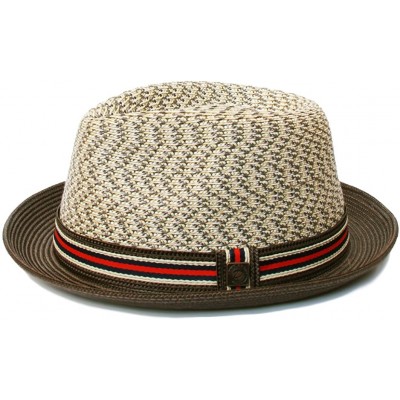 Fedoras Mens Summer Foldable Packable Trilby Hat - Sahara - C812ESXBZKF $56.66