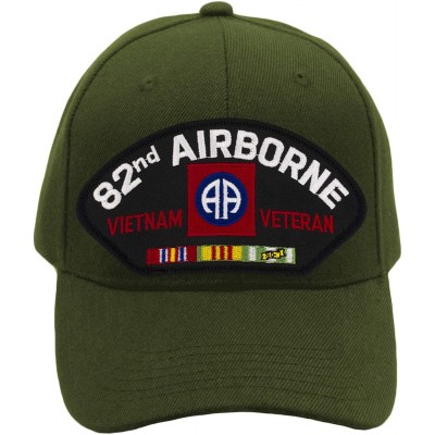 Baseball Caps 82nd Airborne - Vietnam War Veteran Hat/Ballcap Adjustable One Size Fits Most - Olive Green - C418RRE5ETI $28.59