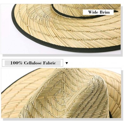 Cowboy Hats Western Style Round Up Cowboy Straw Hat Ladies Fedora Shapeable Brim Beach Hats - 99759_natural - CE18RWYHGM0 $14.59