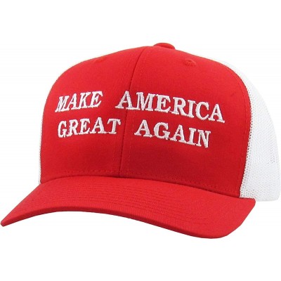 Baseball Caps Make America Great Again Our President Donald Trump Slogan with USA Flag Cap Adjustable Baseball Hat Red - CH18...