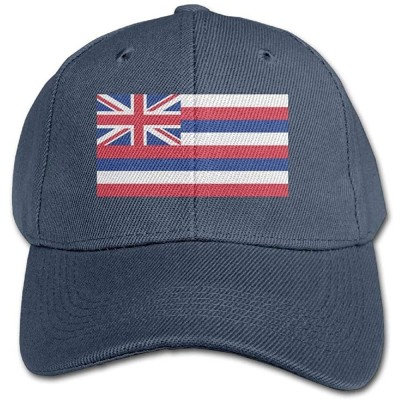 Baseball Caps Flag of Hawaii Adjustable Trucker Caps Unisex Sandwich Hats - CX18I7YACUY $16.00