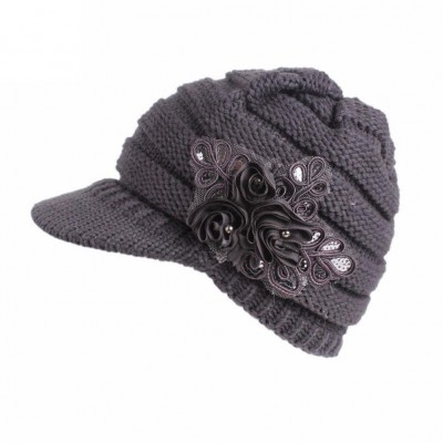 Skullies & Beanies Women Hat-Fashion Women Hats For Winter Beanies Knitted Hats Girls' Rabbit Cap (❤️Gray) - ❤️gray - CI188CE...