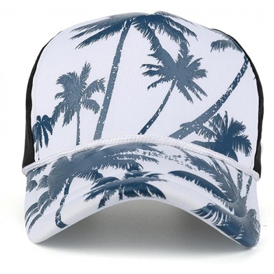 Baseball Caps Unisex Cool Snapback Mesh Hats Coconut Printed Adjustable Baseball Cap - Blue - C7184T7Q0A7 $8.95