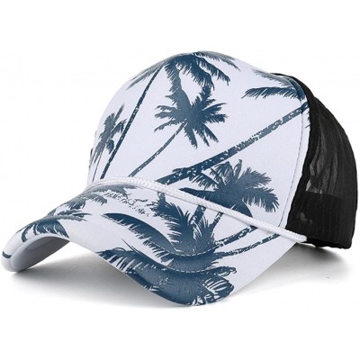 Baseball Caps Unisex Cool Snapback Mesh Hats Coconut Printed Adjustable Baseball Cap - Blue - C7184T7Q0A7 $8.95