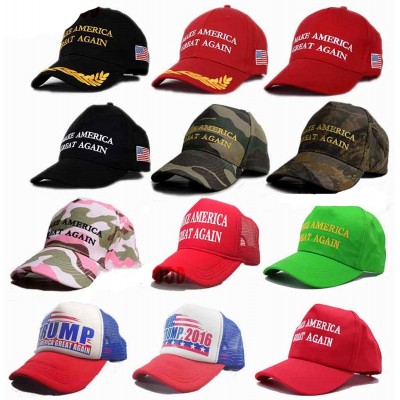 Skullies & Beanies Donald Trump Hat- 2020 Keep America Great- Make America Great Again- Adjustable Baseball Hat - Red Flag - ...