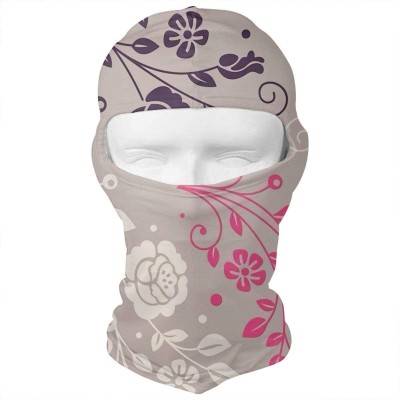 Balaclavas Beautiful Little Flower Outdoor Cycling Ski Motorcycle Balaclava Mask Sunscreen Hat Windproof Cap - CL18HTNSED3 $1...