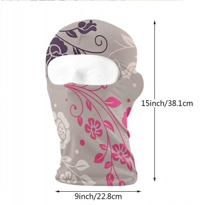 Balaclavas Beautiful Little Flower Outdoor Cycling Ski Motorcycle Balaclava Mask Sunscreen Hat Windproof Cap - CL18HTNSED3 $1...