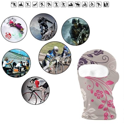 Balaclavas Beautiful Little Flower Outdoor Cycling Ski Motorcycle Balaclava Mask Sunscreen Hat Windproof Cap - CL18HTNSED3 $1...