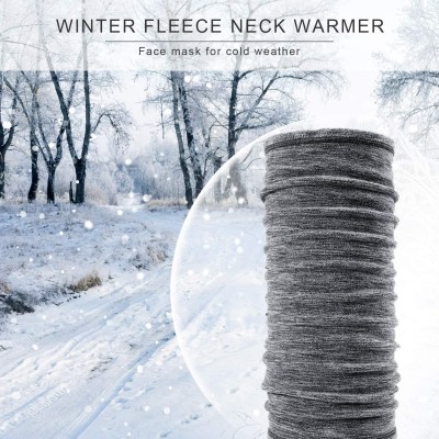 Balaclavas Neck Warmer Gaiter Fleece Ski Winter Balaclava Face Scarf Cover - 1 Pack Grey - CQ18AE9TGYA $11.54