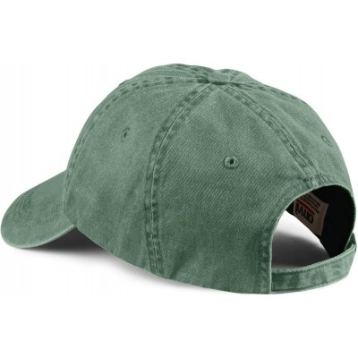 Baseball Caps 145 6-Panel Pigment-Dyed Cap - Ivy - One Size - CS114JCEOAX $8.96