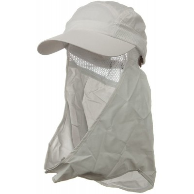 Sun Hats UV 50+ Talson Removable Flap Cap - White - White - CH1190QKYET $29.21