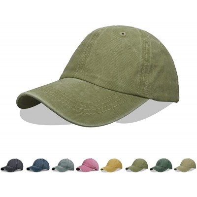 Baseball Caps Baseball Caps Classic Dad Hat Men Women Adjustable Size 35 Optional - 504 Green - CJ18W5QH9EK $7.96