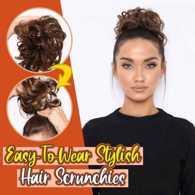 Cold Weather Headbands Extensions Scrunchies Pieces Ponytail - B-g - CM18YO5ANCD $11.10