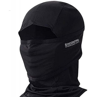 Balaclavas Outdoor Cooling Balaclava Full Face Mask Neck Gaiter Bandana Motorcycle- Hiking- Fishing - Solid-black - C618DXMI9...