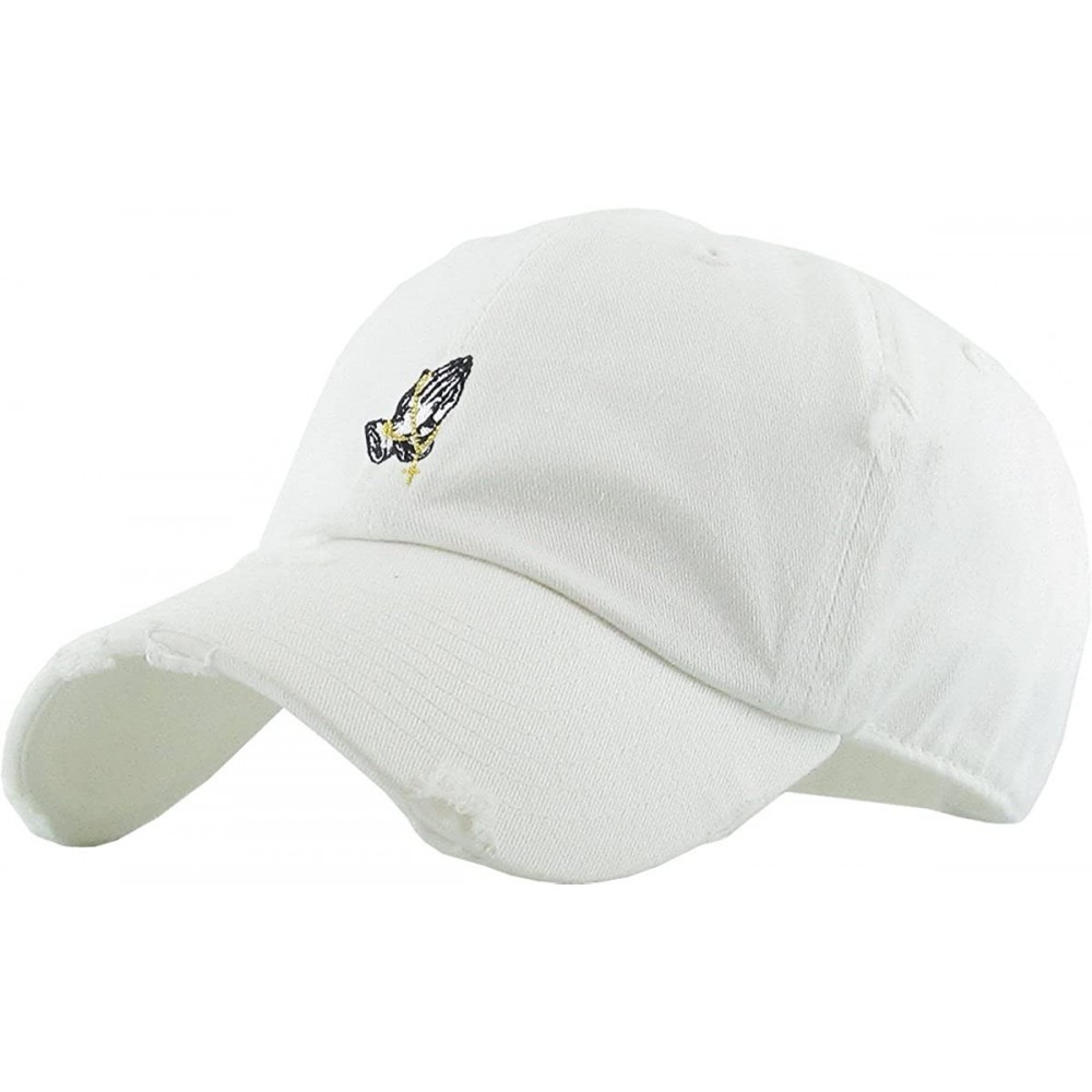 Baseball Caps Praying Hands Rosary Savage Dad Hat Baseball Cap Unconstructed Polo Style Adjustable - C417AZUY5U4 $15.97