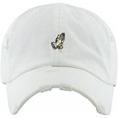 Baseball Caps Praying Hands Rosary Savage Dad Hat Baseball Cap Unconstructed Polo Style Adjustable - C417AZUY5U4 $15.97