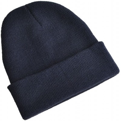 Skullies & Beanies Warm Comfortable Winter Knitted Beanie Hats (Dark Grey) - Dark Grey - CN11IFUHYSZ $9.45