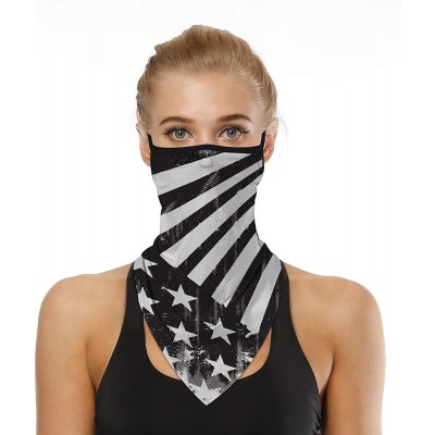 Balaclavas Printed Outdoor Cycling Hanging mask- Sports Mask Ice Silk Neck Cover Hang Ear Triangle Face Mask Tube Scarf - CG1...