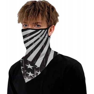 Balaclavas Printed Outdoor Cycling Hanging mask- Sports Mask Ice Silk Neck Cover Hang Ear Triangle Face Mask Tube Scarf - CG1...