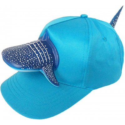 Baseball Caps Fierce Dinosaur Children's Sun Protection Casual Baseball Adjustable Hat Cap - Whale - C118RYOQK6L $11.30