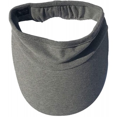 Visors Elastic Sun Hat Visors Hat for Women Men in Outdoor Sports Jogging Running Tennis - Dark Grey - CU18E8T76X9 $13.07