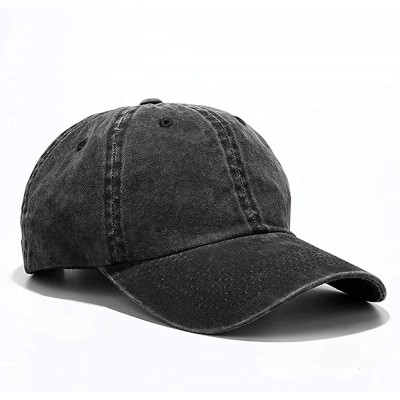 Baseball Caps Men's Baseball Caps a clenched fist held high in protest Denim Washed Dad Hat - CX182AZW8XN $12.71