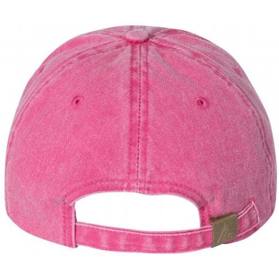 Baseball Caps Pigment Dyed Cotton Twill Cap - Fuchsia - CV18HEC6ZTN $8.52