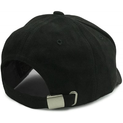 Baseball Caps Goat Dad Hat - Black Suede - C3189ITOD8H $15.29