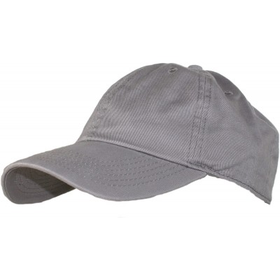 Baseball Caps Oceanside Solid Color Adjustable Baseball Cap - Light Gray - CY1219NZBMP $7.62