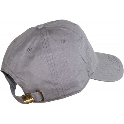 Baseball Caps Oceanside Solid Color Adjustable Baseball Cap - Light Gray - CY1219NZBMP $7.62